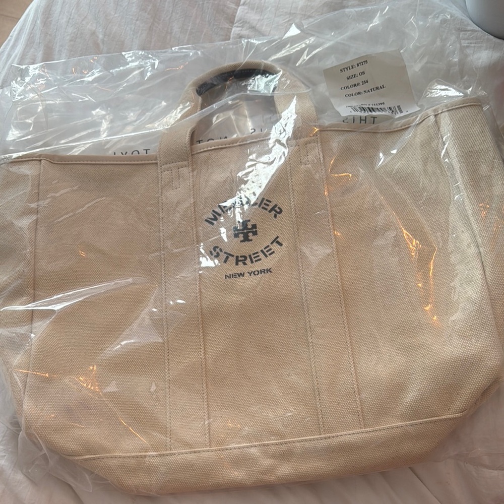 Tory Burch Cream Tote Bag